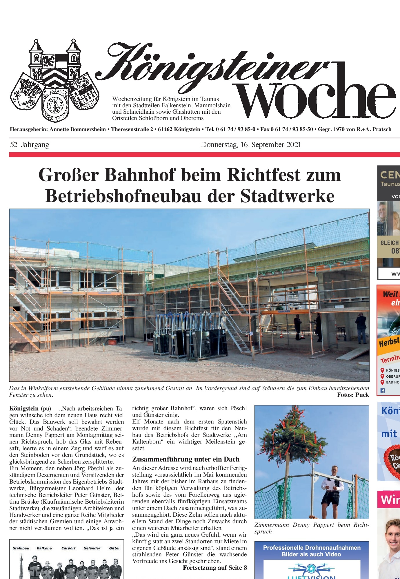 2021_09_16 KöWo Richtfest Betriebshof-001 low angle photography of gray building at daytime
